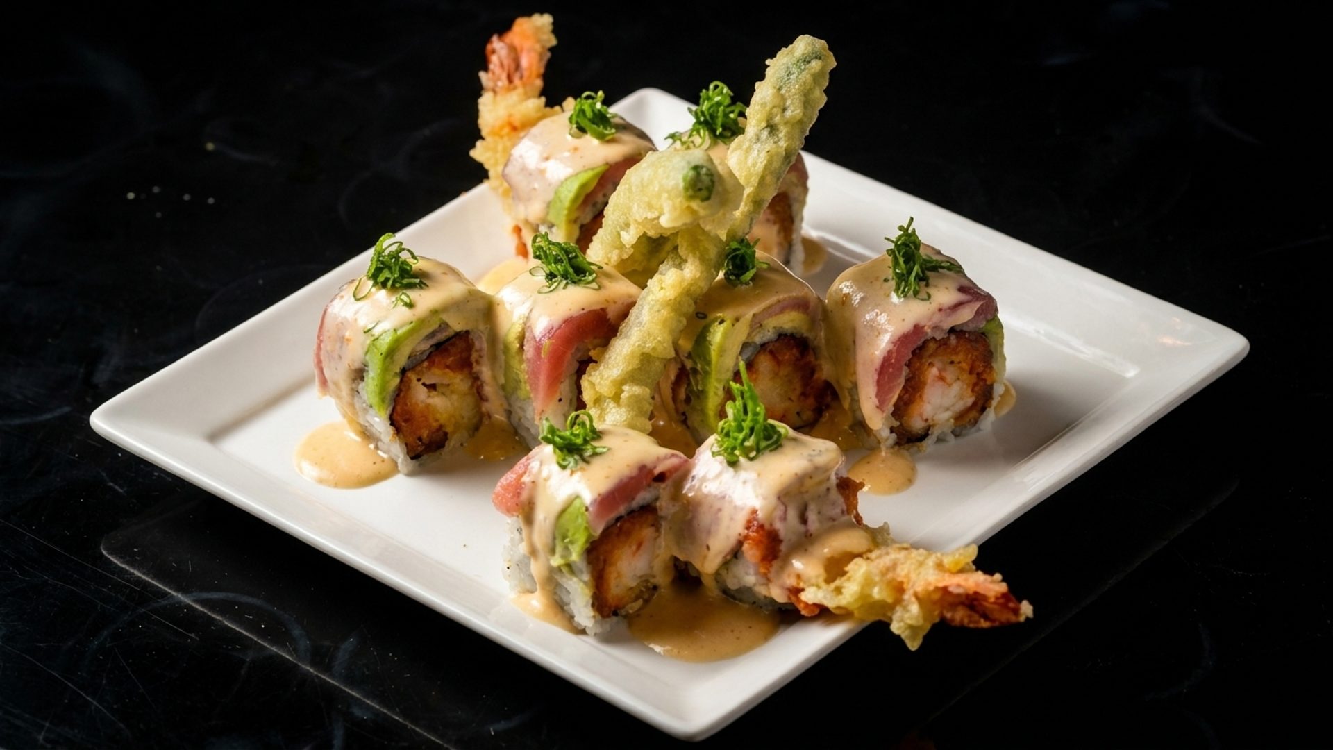 420 Roll — Maguro / Sake / Ebi