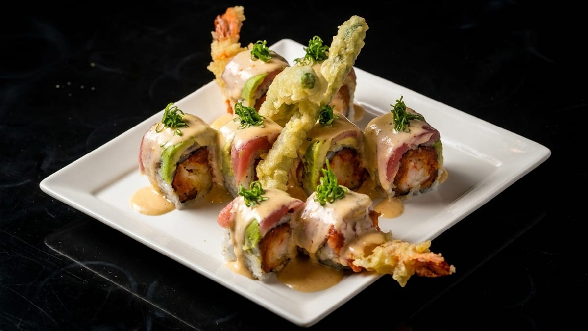420 Roll — Maguro / Sake / Ebi