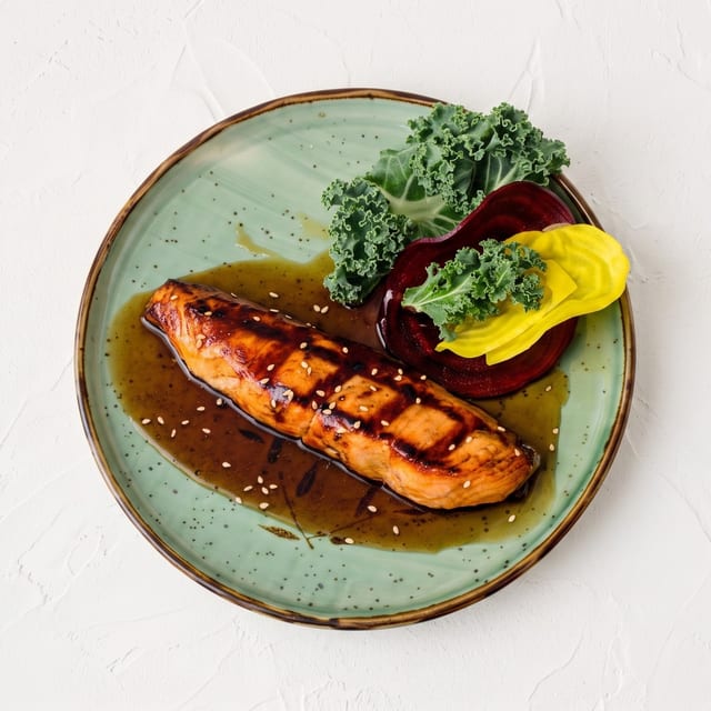 Salmon Teriyaki.