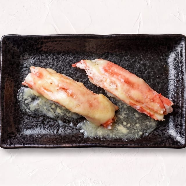 King Crab with Garlic Butter Nigiri.