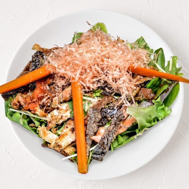 Salmon Skin Salad.